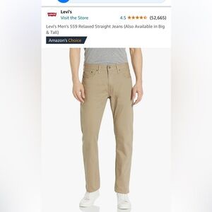 Brand new Levi’s Men’s 559 straight khakis